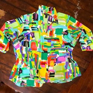 0019 - Colorblock Top, 3/4 Sleeves